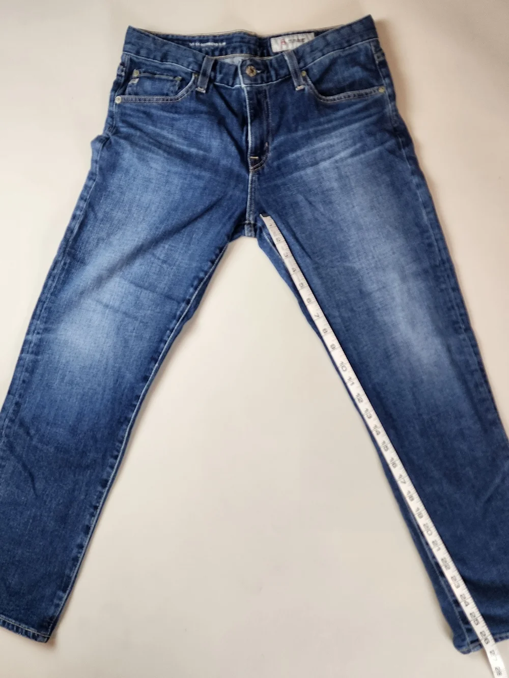 ​AG Adriano Goldschmied The Ex-Boyfriend Slim Jeans Size 28R Slouchy Blue Denim